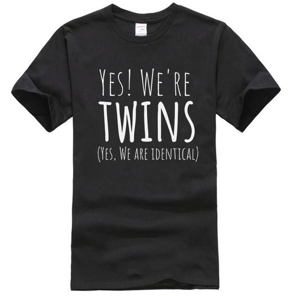 

yes we're twins (identical) t-shirt sport hooded sweatshirt hoodie