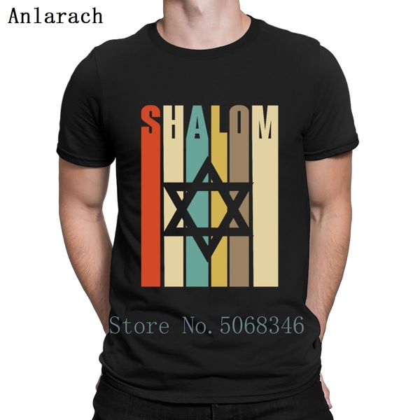 

vintage jewish shalom silhouette with star of summer style short sleeve family create casual anti wrinkle sport sweatshirt hoodie t shirt
