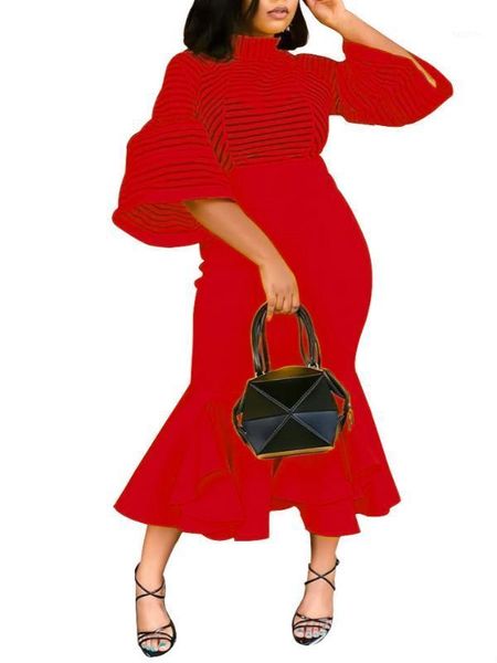 

women red christmas party dress mesh sheer dress bodycon mermaid fishtail midi dresses elegant evening dinner date1, White;black