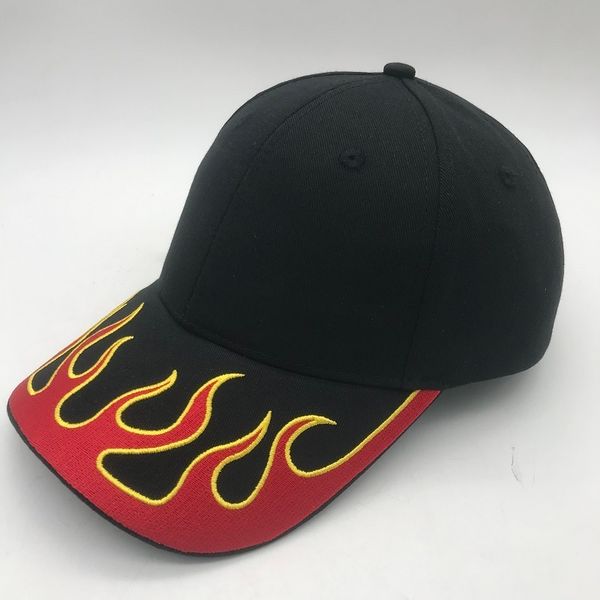 

100% cotton brand mens baseball caps street embroidery flame hip hop baseball cap 220224, Blue;gray