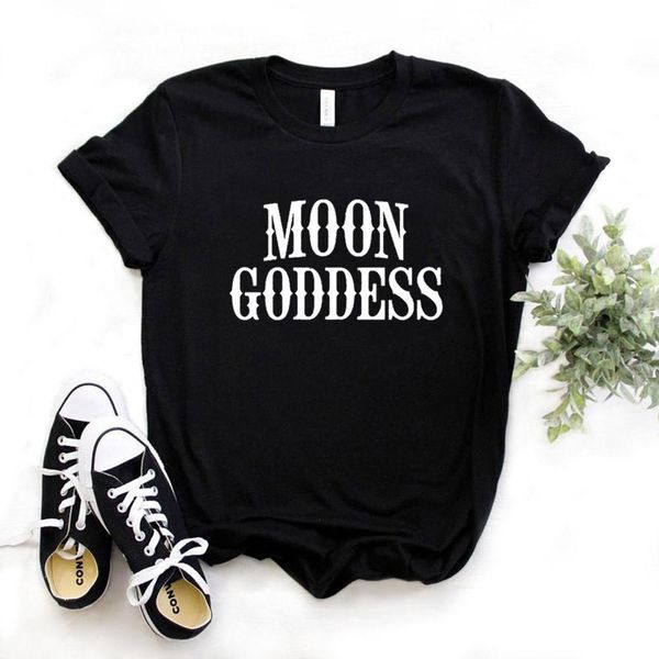 

moon goddess print women tshirt cotton casual funny t shirt gift for lady yong girl tee 6 color a-39, White
