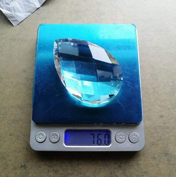 

80mm glass art crystal prism pendant chandelier lamp hanging ornament diy suncatcher faceted teardrop 80mm glass h wmtfik