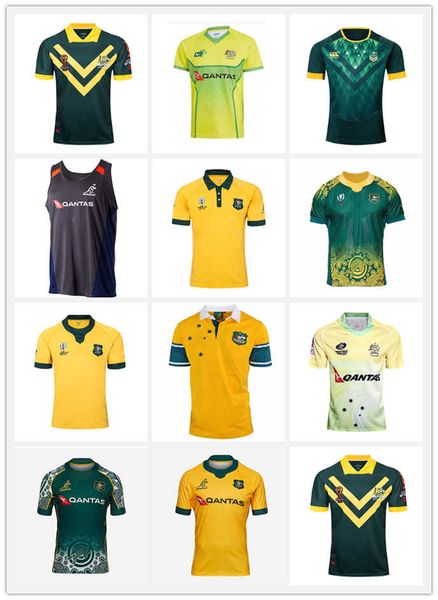 

new 2018 2019 2020 australia rugby jerseys national team rugby league jersey 19 20 shirts, Black;gray