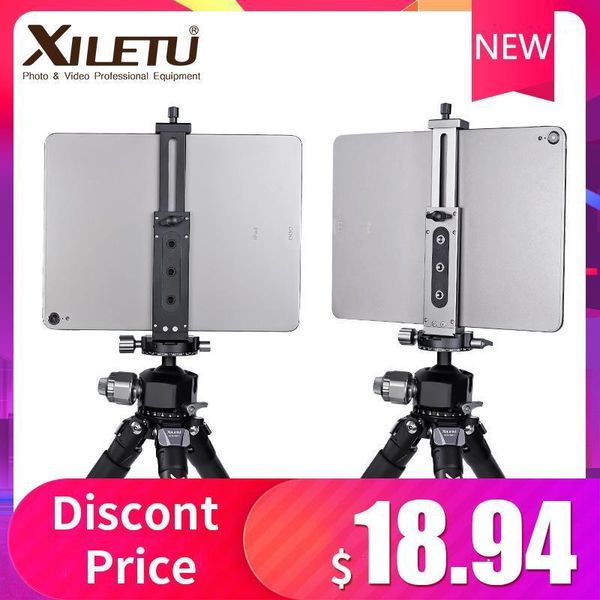 

universal aluminum alloy tablet phone stand holder clip tripod aluminum adjustable bracket for mobile phones ipro tablets 12.9in1