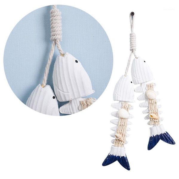 

christmas decorations 1pcs wooden fishbone wall hanging door craft decoration mediterranean style fish bone decor for home cafe shop1
