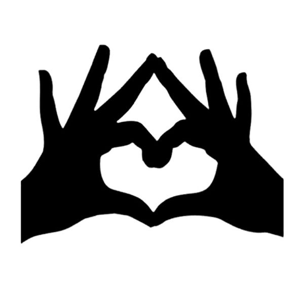 

15.6*11.8cm interesting love hand car sticker vinyl motorcycle accessories decoration graphic c16-0252