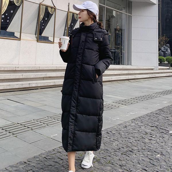 

women's down & parkas vy913 2021 autumn winter women fashion casual warm jacket female bisic coats lady overcoat woman parka clothes, Black