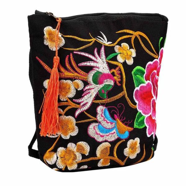 

women ethnic handmade embroidered wristlet clutch bag vintage purse wallet