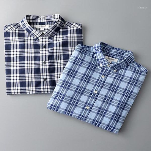 

men's casual shirts arrival fashion short sleeve shirt men 100%cotton youth plaid single breasted plus size mlxl2xl3xl4xl5xl6xl1, White;black