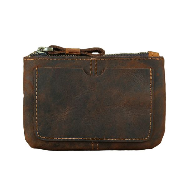 

full genuine leather coin purse child wallet small money bag girls key holder men card case women mini pouch 1222184