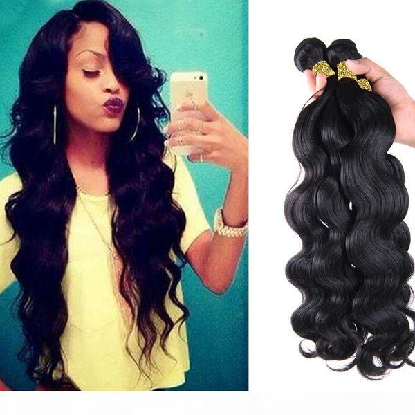 

brazilian virgin hair body wave 3 4 bundles brazillian 100% human hair weave 6a brazilian body wave virgin hair ing, Black