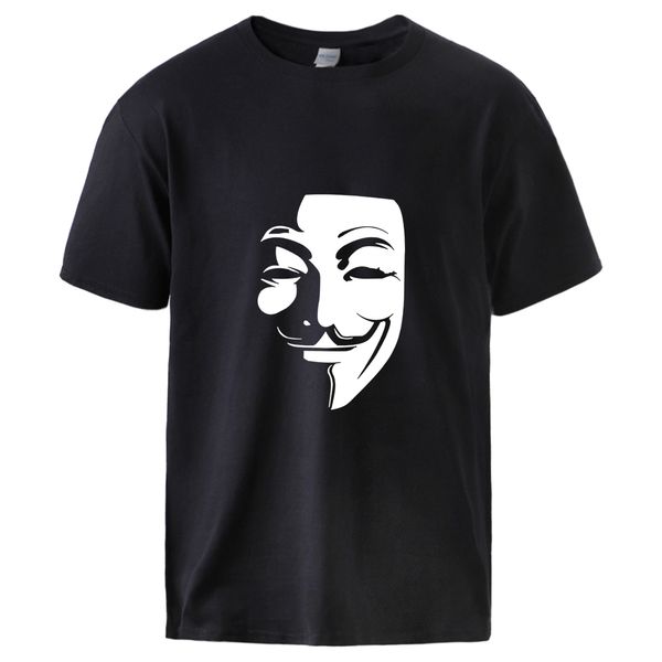 

summer v for vendetta men's hip hop streetwear short sleeve o neck 2020 male fashion o neck sport hooded sweatshirt hoodie men t shirt