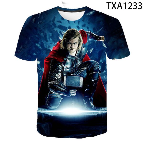 

boy girl thor summer cool 3d print shirts graphic aesthetic horror men clothing