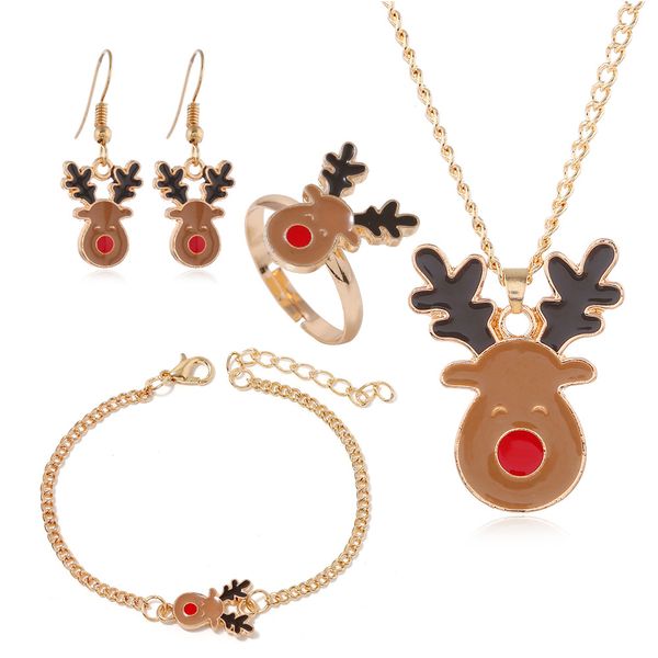 

new5pcs santa claus snowman earring snowflakes eardrop merry decorations for home christmas gift xmas decor new year