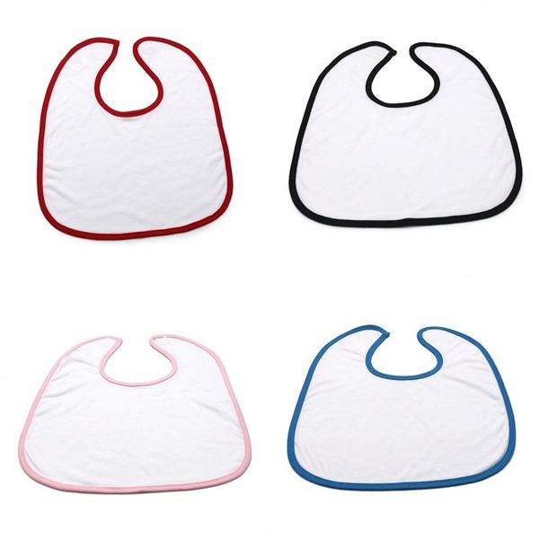 

sublimation blanks bibs clean hemming burp cloths baby children feeding accessories kids bib fashion lovely 32*28cm 6 8ex n2