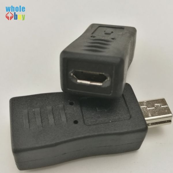 

black micro usb female to mini usb male adapter connector converter adaptor brand for mobile phones
