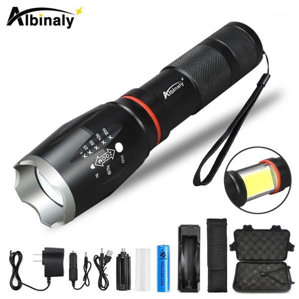 

flashlights torches multifunction led waterproof t6 l2 torch hidden cob design tail super magnet camping lamp1