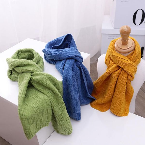 

scarves stripe children's scarf winter knitted warm szalik zimowy women foulard femme bufanda mujer, Blue;gray