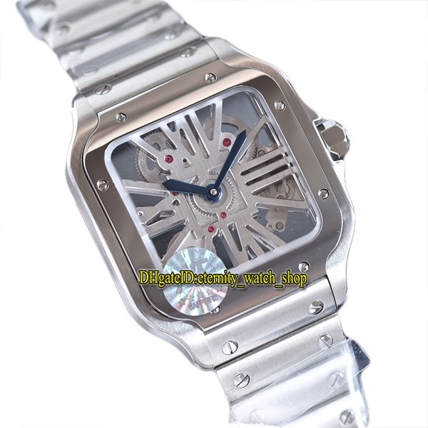 

2022 twf latest version mens watch ws0007 horloge skeleton lm 0012 swiss ronda 4s20 quartz stainless steel case quick disassembly bracelet s, Slivery;brown