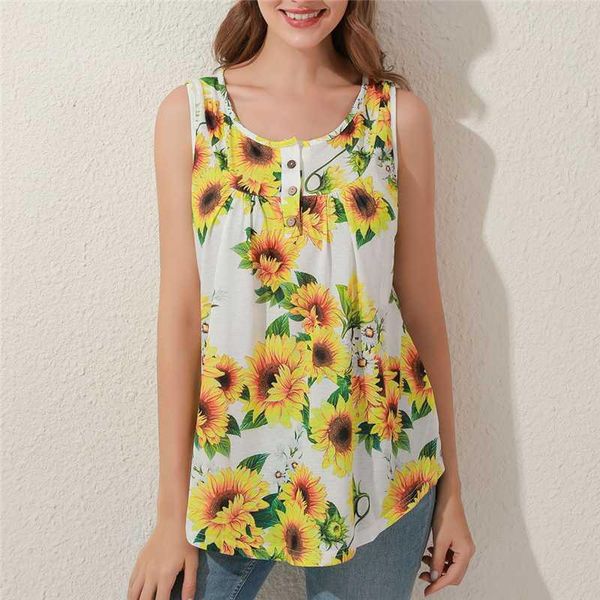 

women retro running sport casual loose long tee ladies fashion printed floral tshirts button decor t-shirt summer kg-334, Black;blue