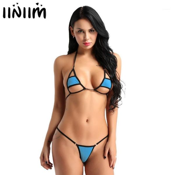 

femme women summer bikini lingerie set beachwear micro bikini bra with briefs bottoms swimsuit swimwear bikinis set1, White;black