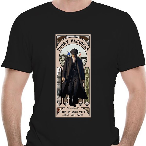 

round collar stylish peaky blinder t shirt casual man plus size homme tee shirt 0484e sport hooded sweatshirt hoodie