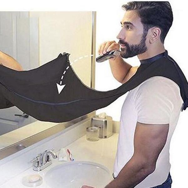 

bath accessory set men shaving pullover apron male cutting beard haircut manicure waterproof cloth with suction household cleaning protecter