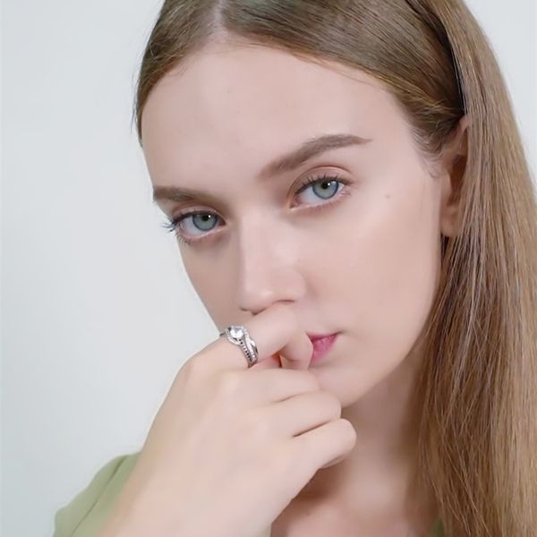 

sterling silver fine jewelry trendy engagement bague femme for women anillos plata 925 de ley wedding rings bijoux c047 y200321, Slivery;golden