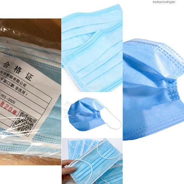 

health disposable 3 layer mask protect ear-loop in mouth masks cover 3-ply non-woven dispo xoc4