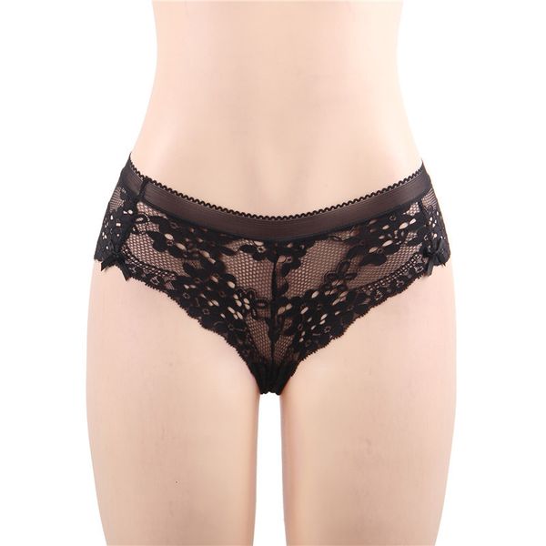 

oversize underwear lace high waist briefs 5177, Black;pink