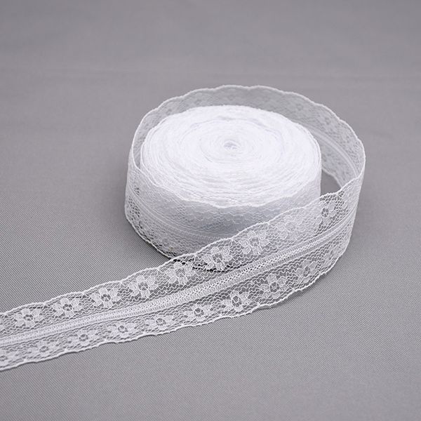 

10yards white fabric trimming ribbon embroidered lace for diy handmade crafts apparel sewing accessories