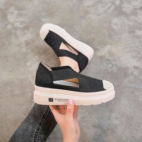 

2021 summer new ladies sandals women fashion solid flat thick sandal retro rome style sandals zapatos de mujer1, Black