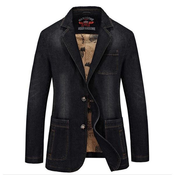 

2021 new denim blazers fashion jackets slim fit suits for men blazer occasional masculines d2ji, White;black