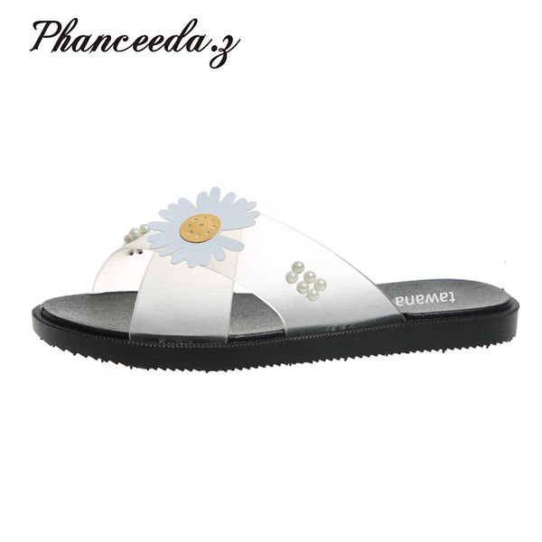 

new 2020 casual shoes women sandals sandalias mujer summer style fashion flip flops quality flats solid woman slippers size 4 x1020, Black