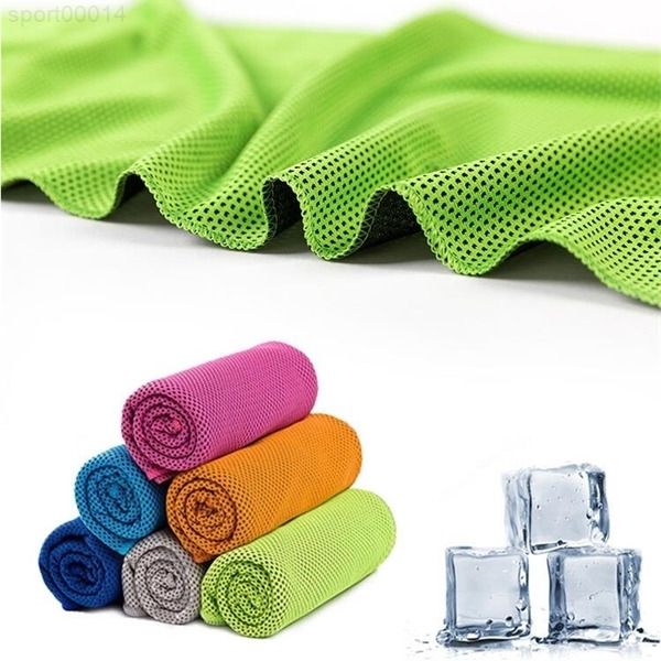 

90*30cm ice cold summer sunstroke sports exercise cool quick dry soft breathable cooling towel