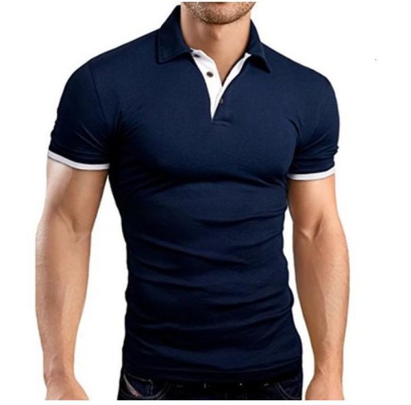 

men's 2020 men solid polo shirts brand mens cotton short-sleeved summer shirt man clothing asian size s-5xl, White;black