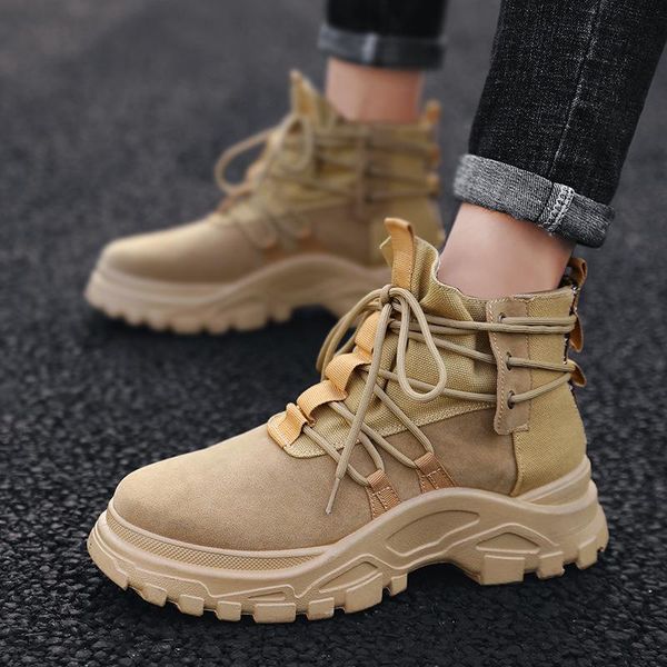 

s shoes martin boots hight-workwear boots trend versatile autumn low martin shoes w lady -40, Black