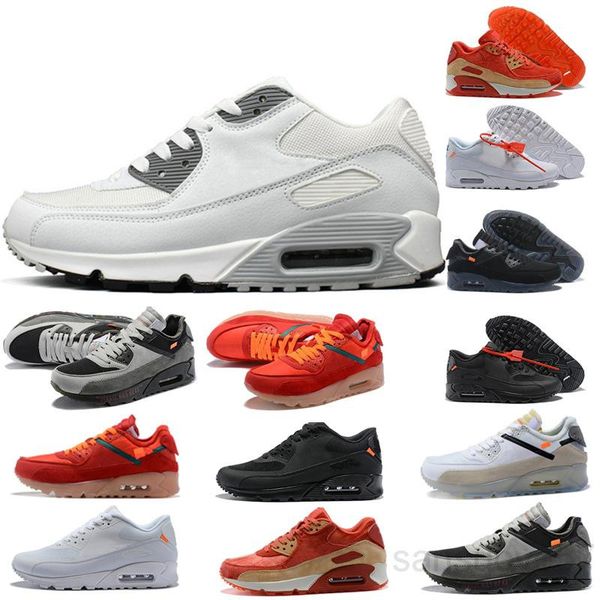 

2021 new air cushion 90 casual shoes men women black white beige air90 sneakers classic air cushion trainer sports er3z
