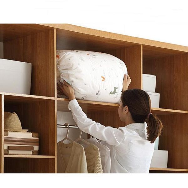 

storage bags household large capacity quilt dust bag moving luggage clothing finishing waterproof 90*55cm packing storage1