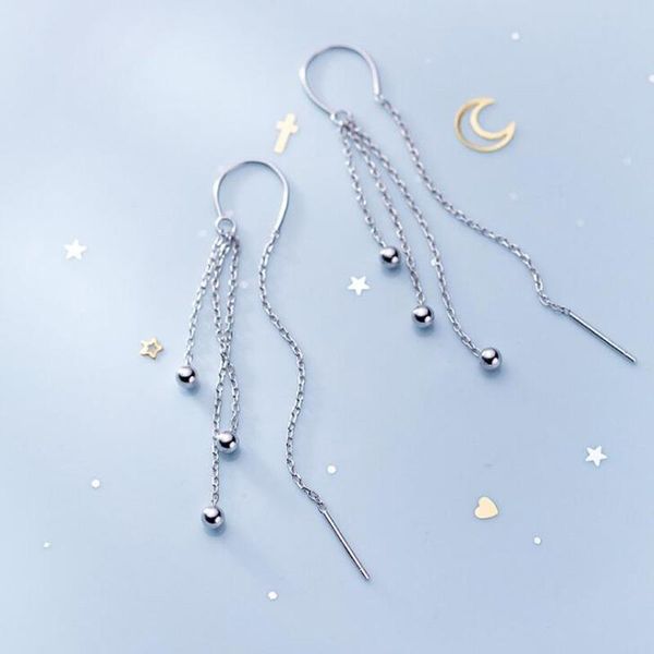 

dangle & chandelier chain earrings 925 sterling silver minimalist style