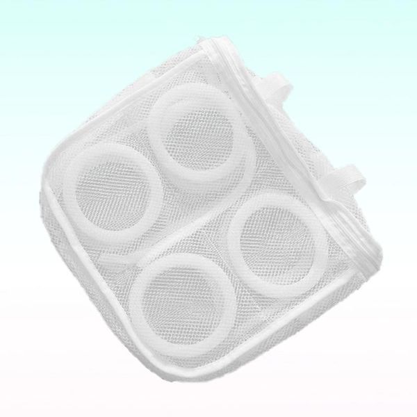 

1pc portable foldable breathable mesh sneaker tennis boots shoes hanging washing bag dry bag1