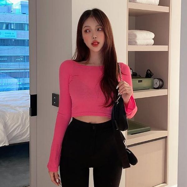 

mw5rp корейской весны и осенью и долго плотно футболка высокого рукава тонких один линия воротник нижней сексуальным женского топ нового bot, White