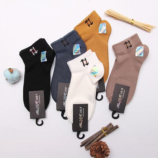 

spring and summer men's boat low boat socks and breathable sports trend solid color light mouth men's socks o7z96, Black