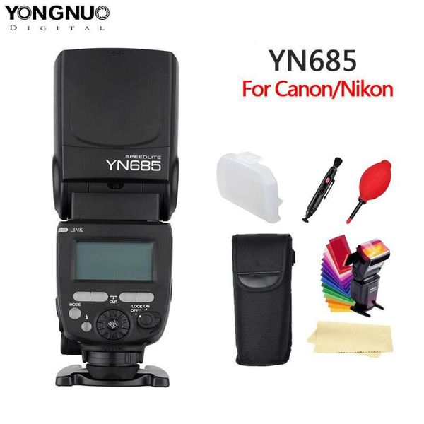 

yongnuo yn685 n/c flash hss 2.4g gn60 wireless master/slave speedlitel speedlight for camera