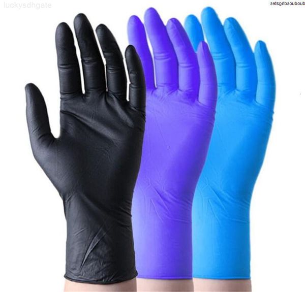 

factory9lyidhl household nitrile food disposable universal protective ship garden cleaning pack of 100 pieces gloves