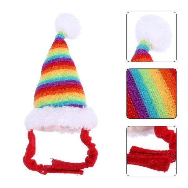 

dog apparel 2pcs pet christmas hat santa claus cap headwear for hamster guinea1