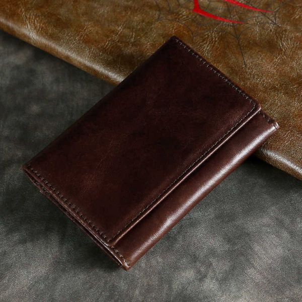

ffid mini genuine leather men women business retro cowhide coin purse wallet card holder male, Red;black