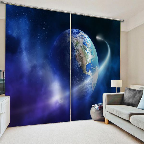 

luxury blackout 3d curtains for living room bedding room office blue sky stars curtains blackout curtain