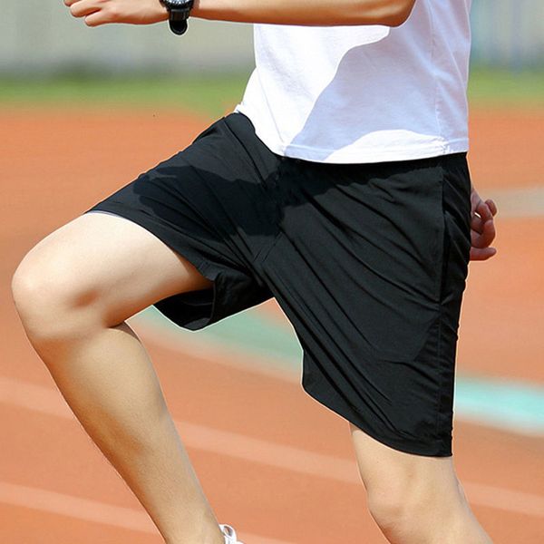 

men's ice silk loose breathable cool casual elastic waist thin fifth 2020 summer beach shorts, White;black