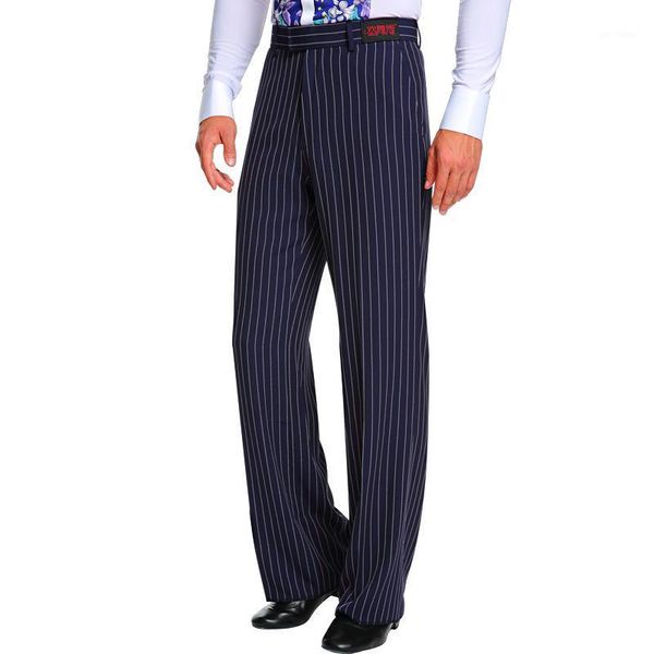 

navy latin dance pants for men stripe male rumba chacha tango gogo competitive performance stage costume black pant bl15961, Black;red
